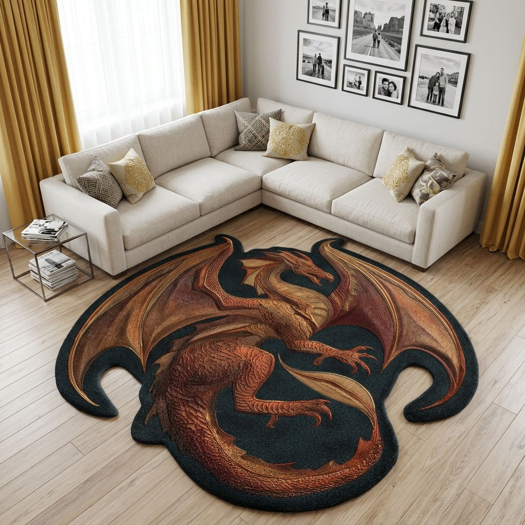 Brauner Drache Erdreich Sonderform Decke
