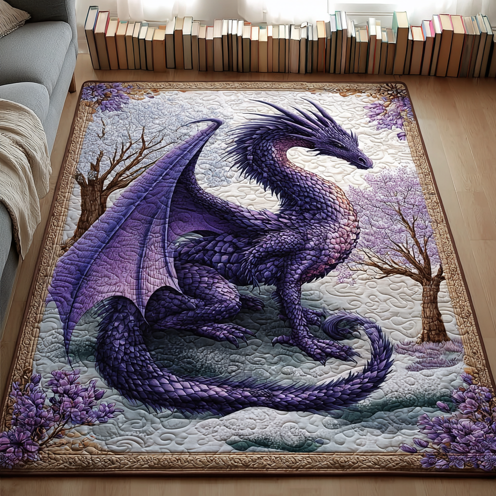Violetter Drachenhimmel Teppich