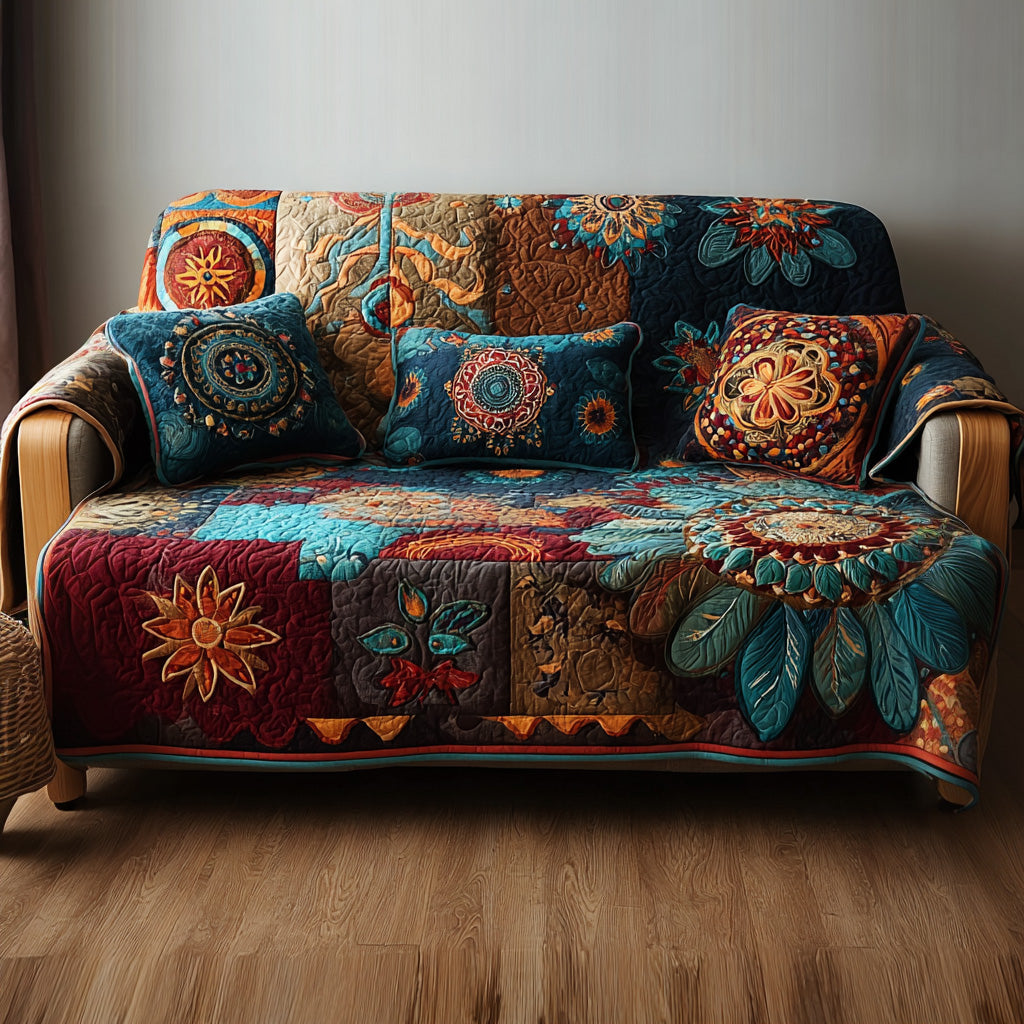 Ethno Traumfänger Mandala Sofaüberwurf