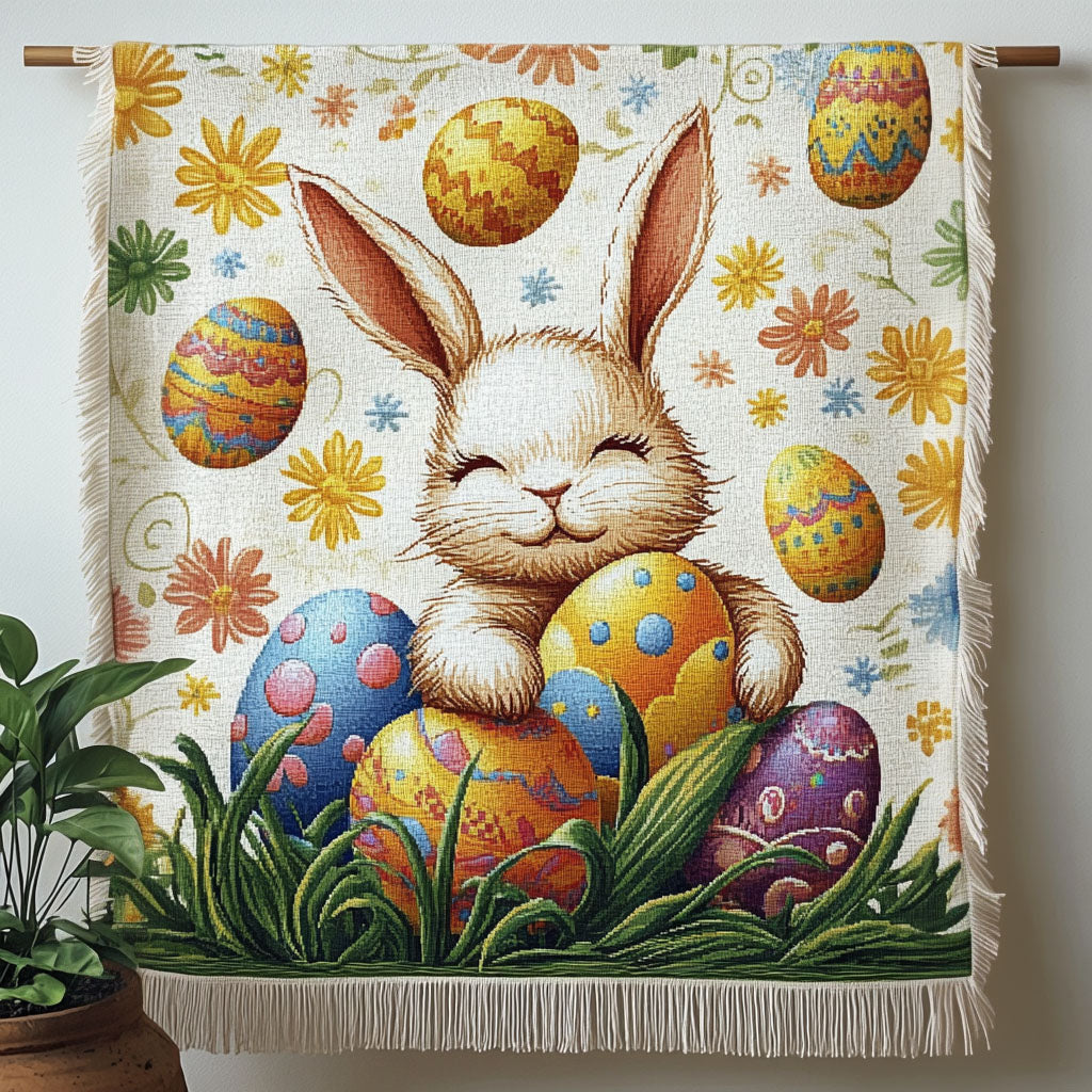 Osterhase Eier Freude Gewebt Sofadecke
