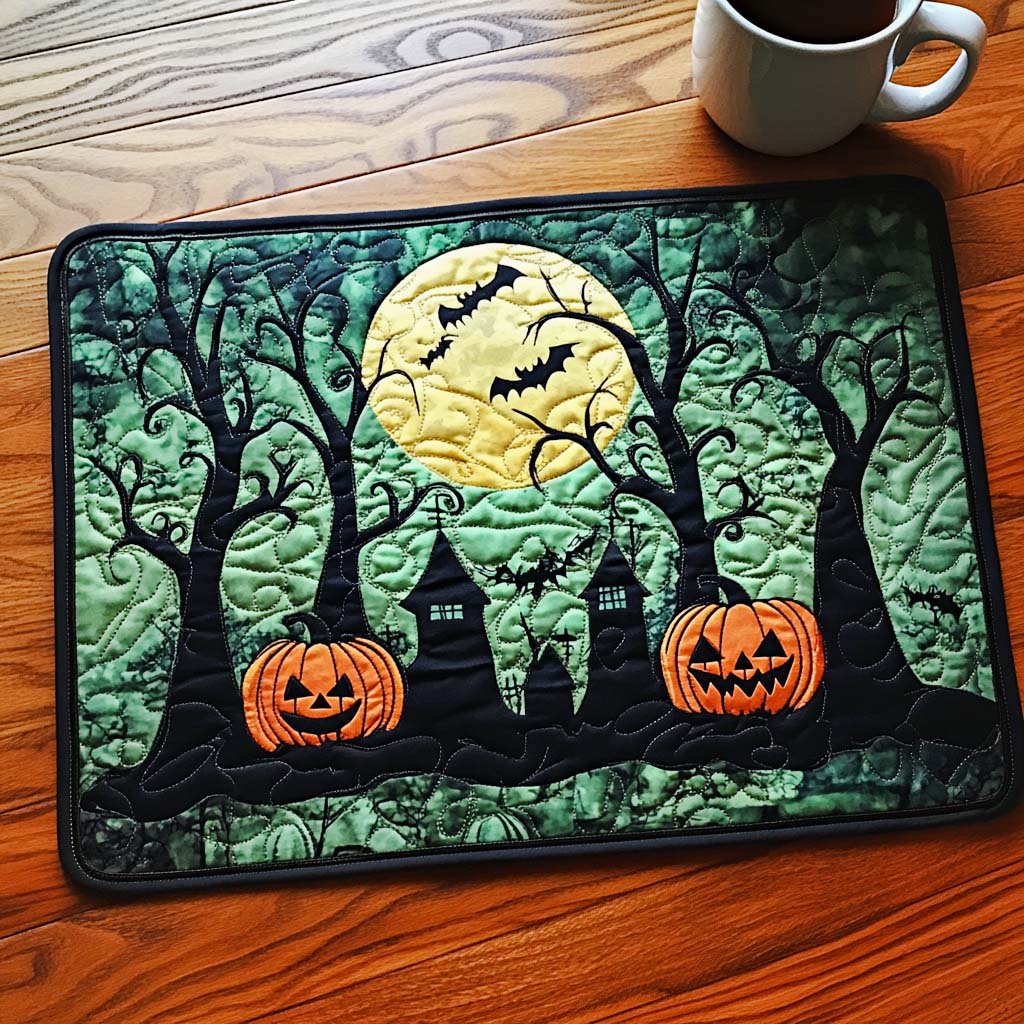 Unheimlicher Halloween Wald Untersetzer