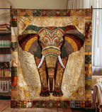 Elefant Mandala Umarmung Decke