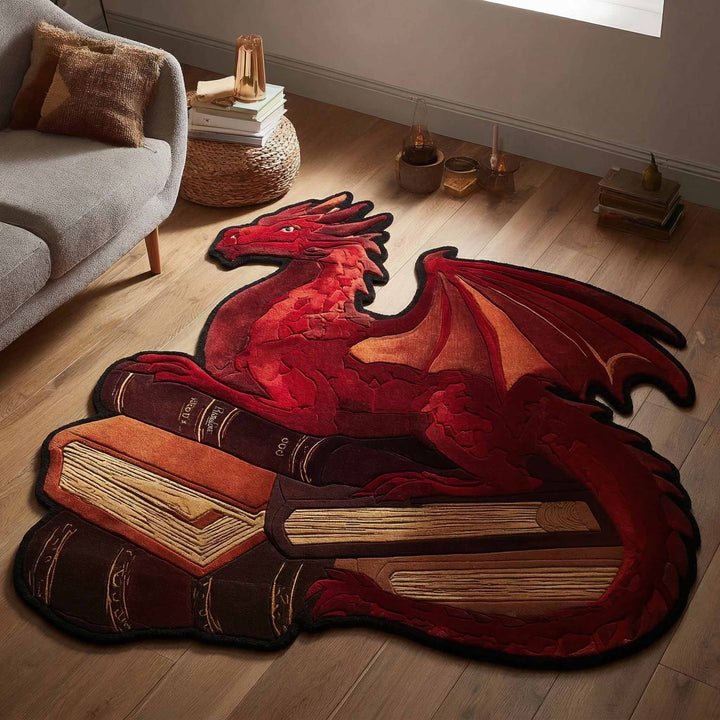 Roter Drache Buchglühen Sonderform Decke