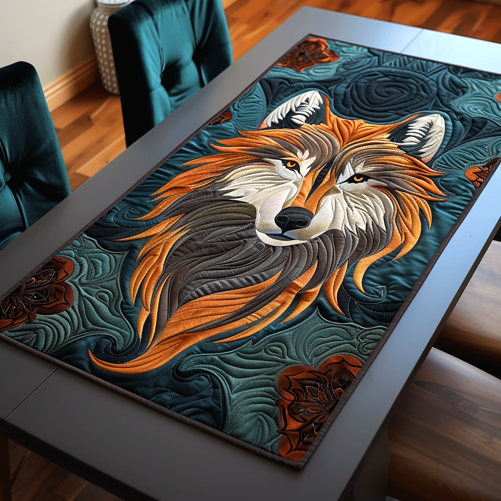 Ätherischer Fuchs Quilt Tischläufer