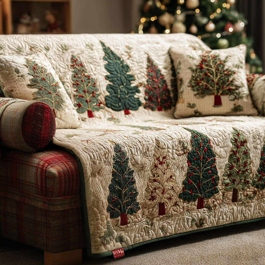 Tannenwald Wintercharme Sofaüberwurf