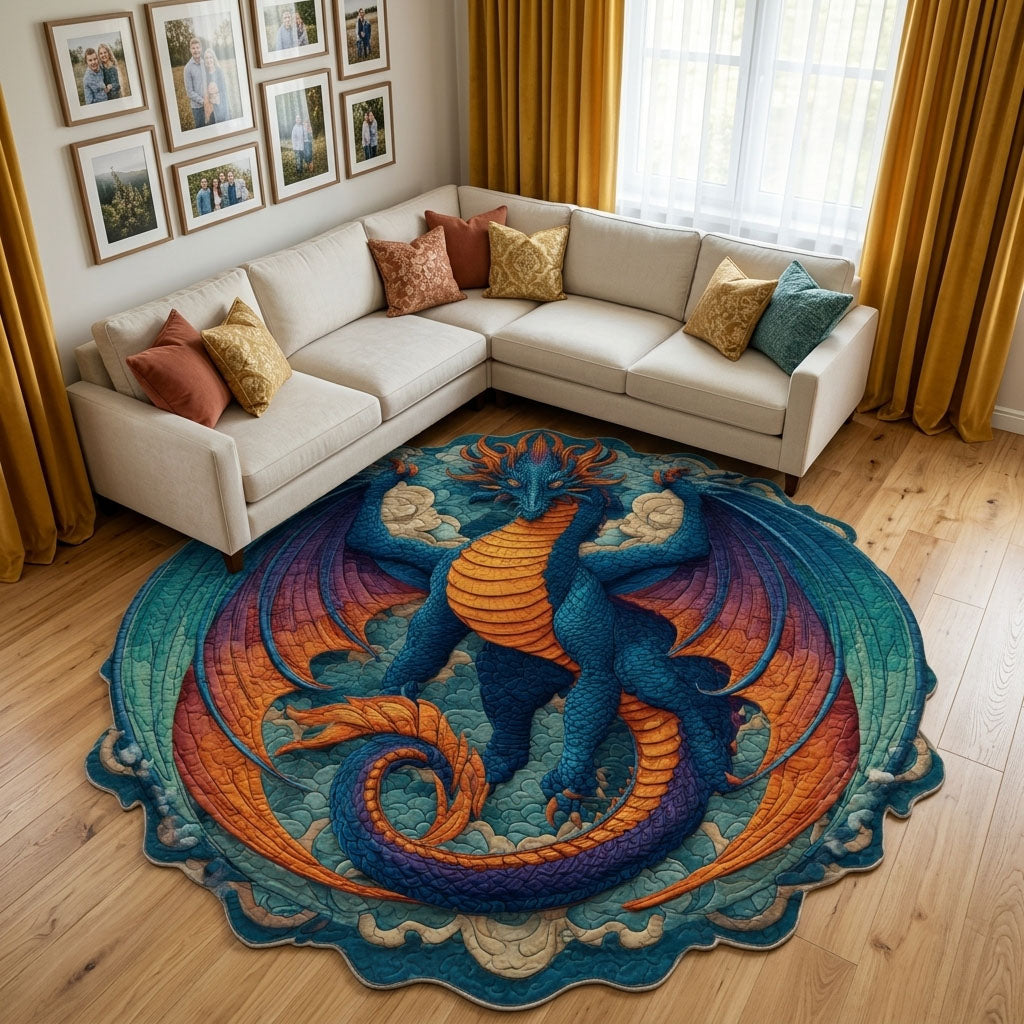 Feuerdrache Flammenkreis Sonderform Decke