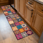 Blumenteppich Patchwork Küchenläufer