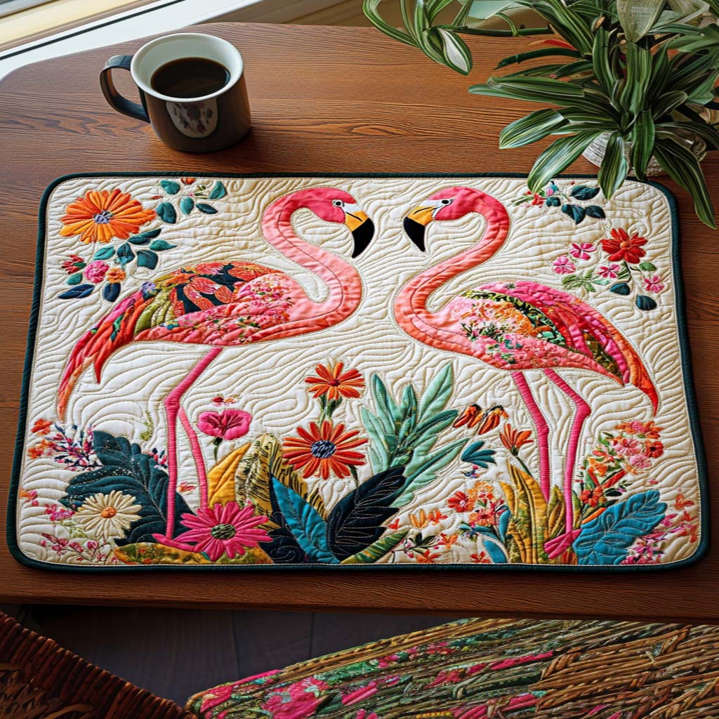 Flamingo Serenade Blüten Untersetzer