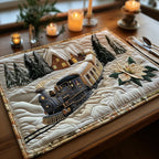 Winterzug Schneelandschaft Untersetzer