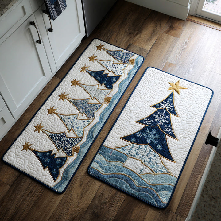 Frostiger Tannenbaum Funkel Küchenläufer