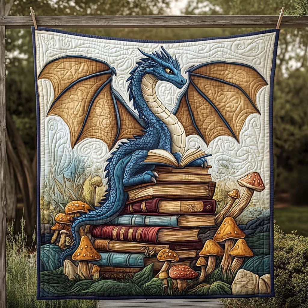 Eisblauer Drache Bücher Decke