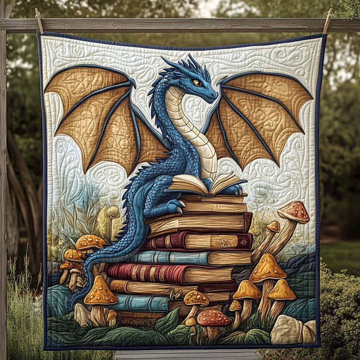 Eisblauer Drache Bücher Decke