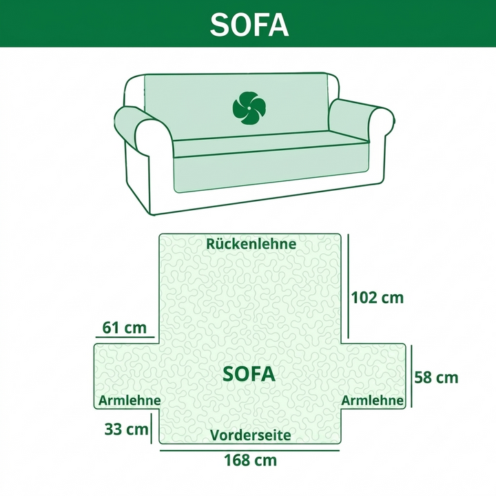 Strand Patchwork Refugium Sofaüberwurf