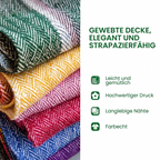 Leuchtende Sonne Gezeiten Gewebt Sofadecke
