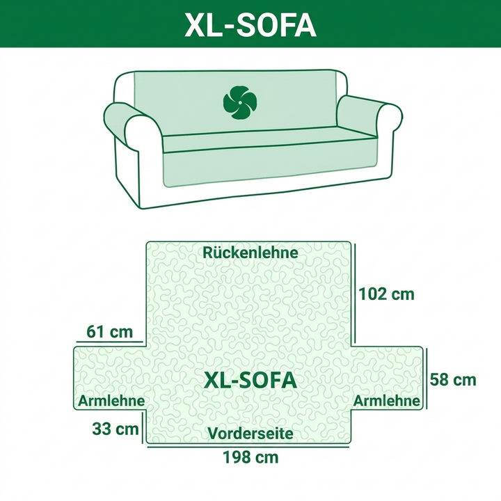 Strand Patchwork Refugium Sofaüberwurf