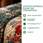 Amethyst Libelle Patchwork Sofaüberwurf