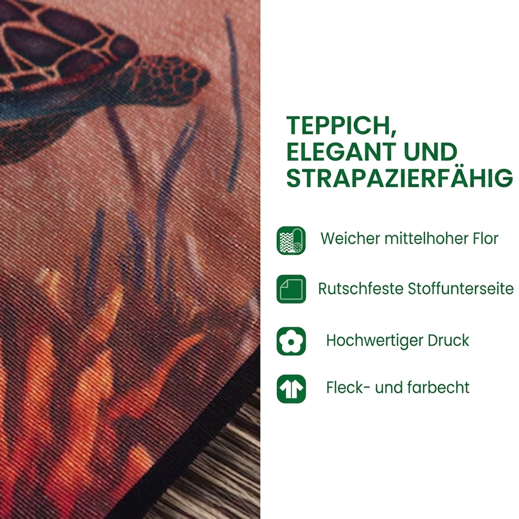 Kristall Schildkrötenteich Teppich