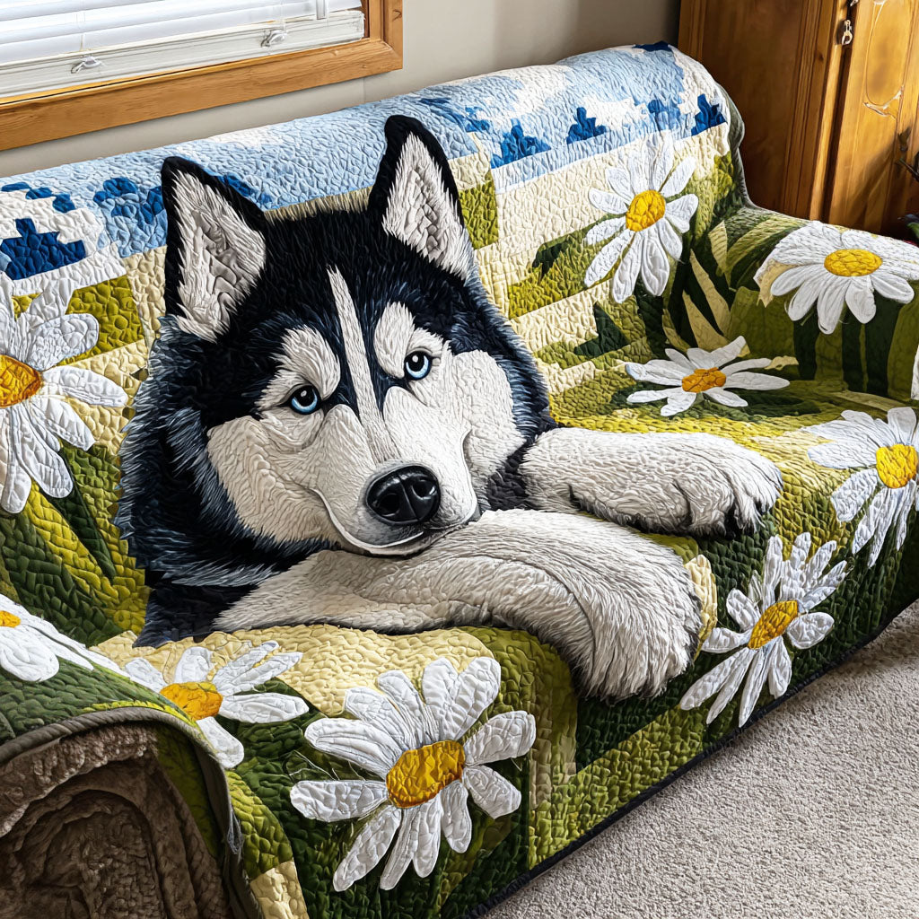Husky Margeriten Sofaüberwurf
