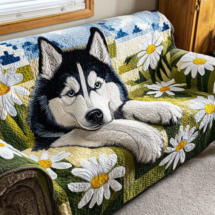 Husky Margeriten Sofaüberwurf