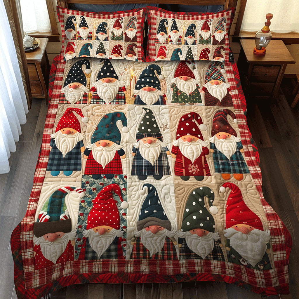 Wichtel Patchwork Gemütlichkeit 3-teiliges Bettwäsche-Set