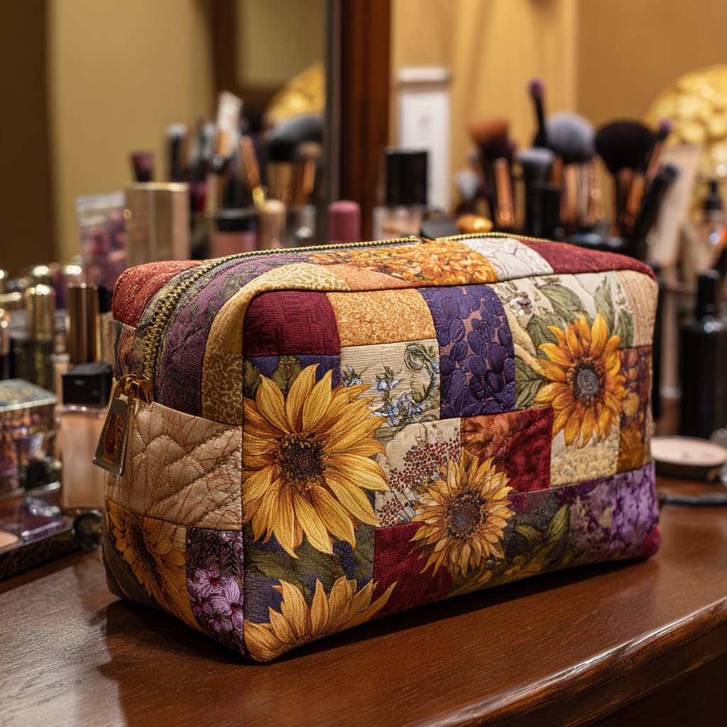 Kosmetiktasche – Goldblume