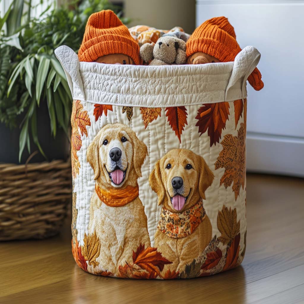 Golden Retriever in Sternennacht Wäschekorb