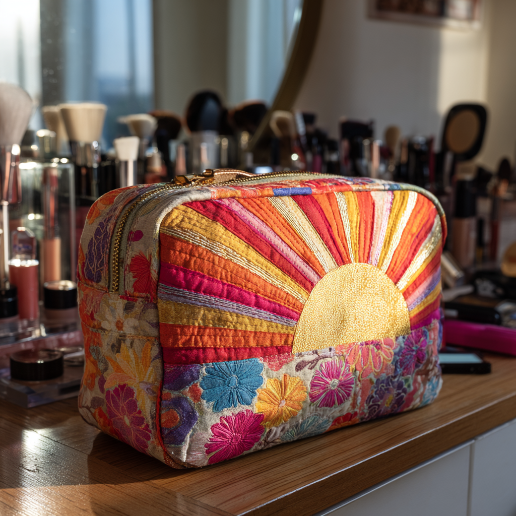 Kosmetiktasche – Goldener Horizont