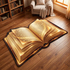 Goldenes Aufgeschlagenes Buch Sonderform Decke