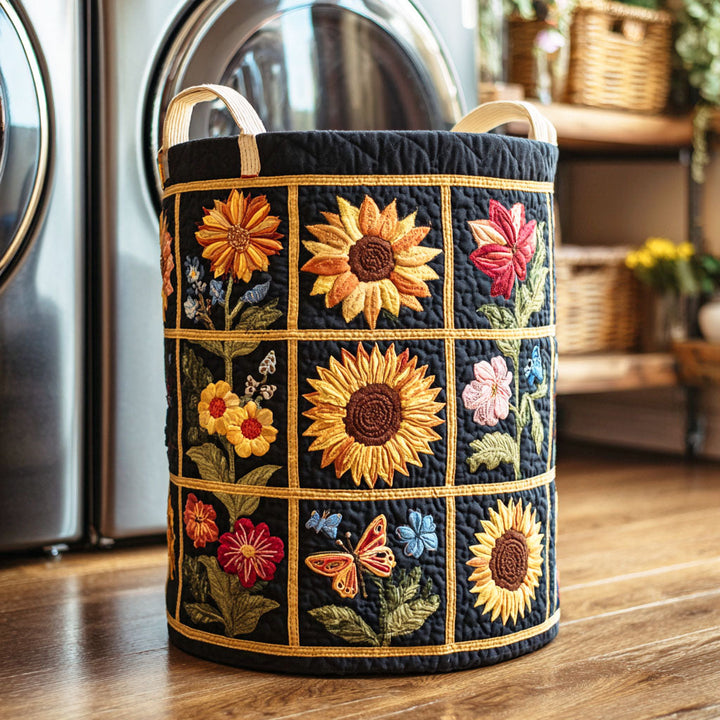 Traum von Sonnenblumen Wäschekorb
