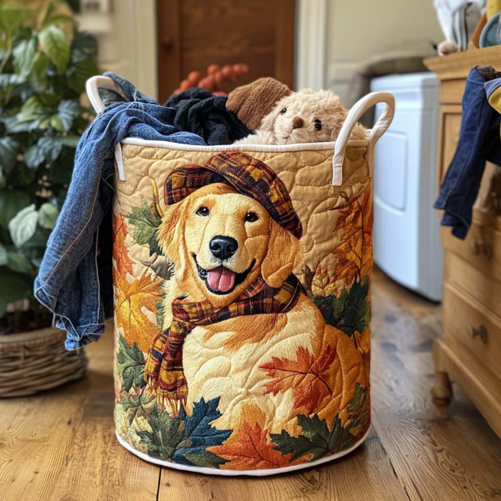 Golden Retriever in Sternennacht Wäschekorb