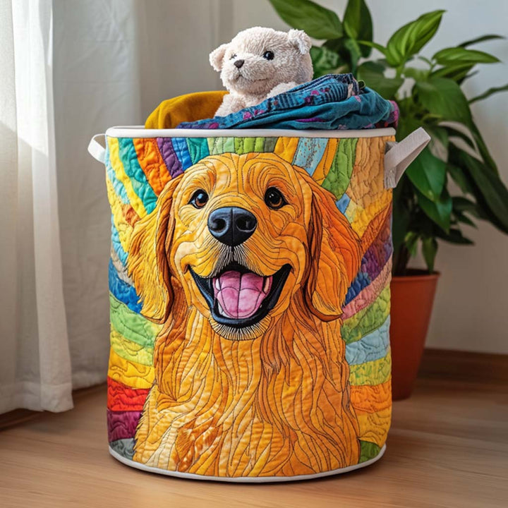 Golden Retriever in Sternennacht Wäschekorb