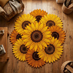 Goldene Sonnenblume Schmetterling Sonderform Decke