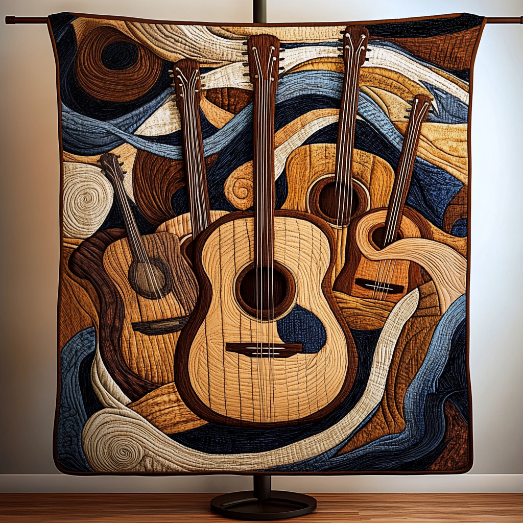 Akustische Gitarre Holzkunst Decke