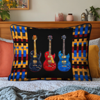 Drei E-Gitarren Kissenbezug