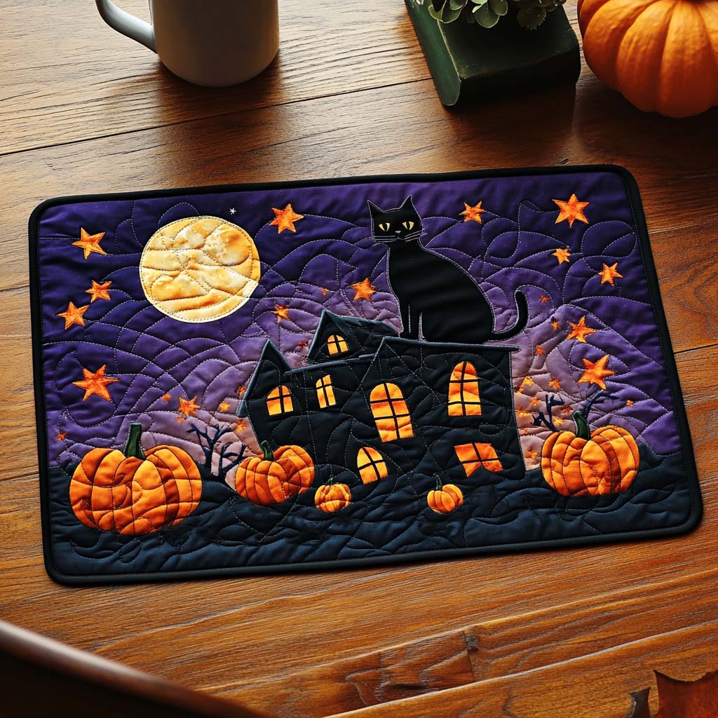 Geisternacht Halloween Katze Untersetzer