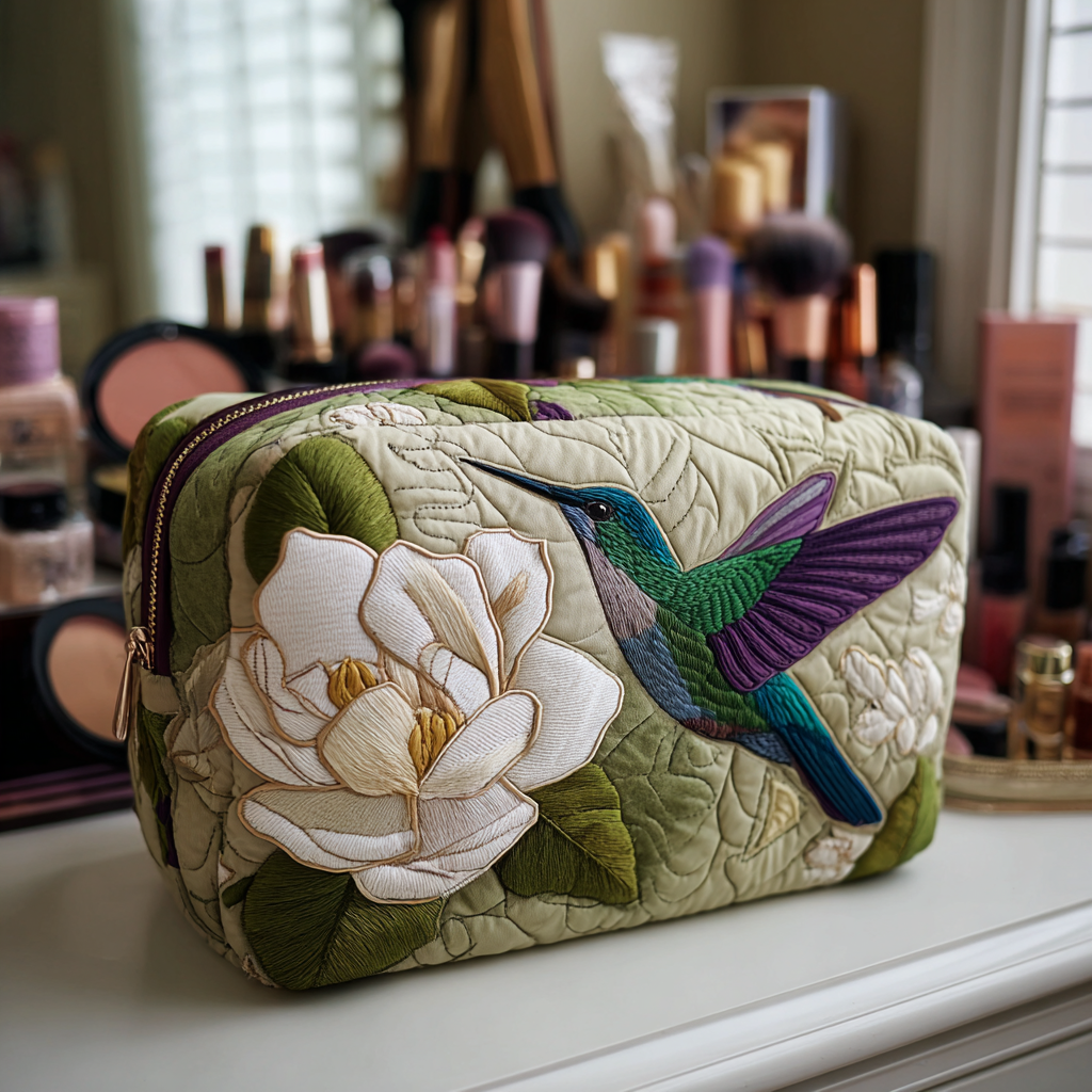 Kosmetiktasche – Kolibriwiese
