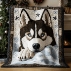 Husky Winterglück Schnee Decke