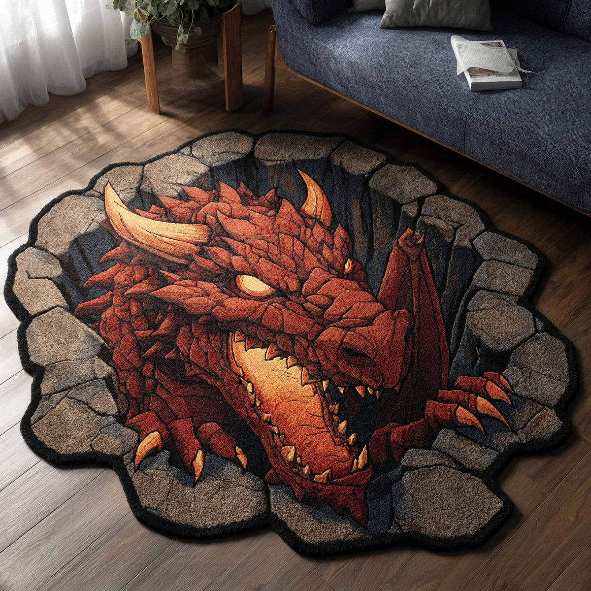 Roter Drache Felsenschlund Sonderform Decke