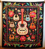 Buntes Gitarrenfest Kunst Hängend
