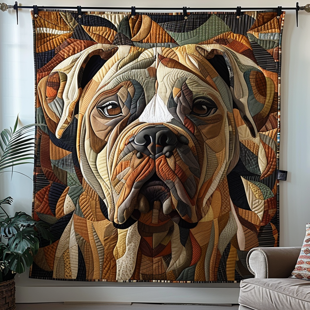 Treuer Boxer Begleiter Decke