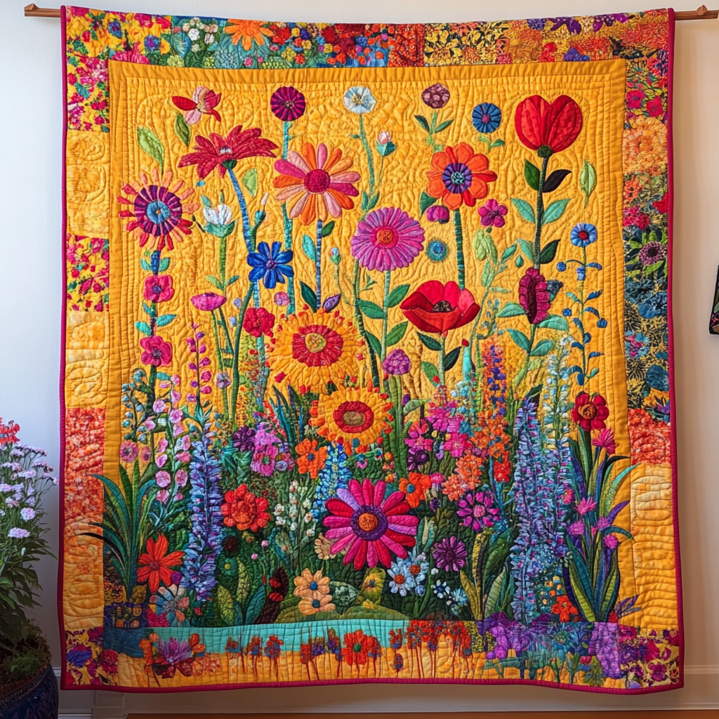 Leuchtende Blumenwiese Decke