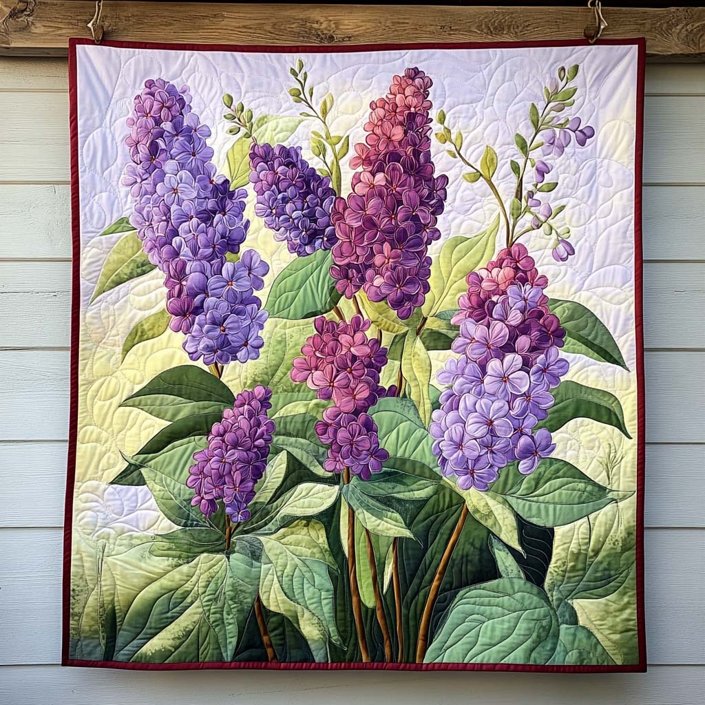 Luxuriöser Flieder Kunst Wandbehang