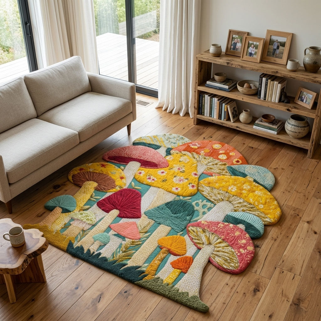 Magischer Pilzwald Blüten Sonderform Decke