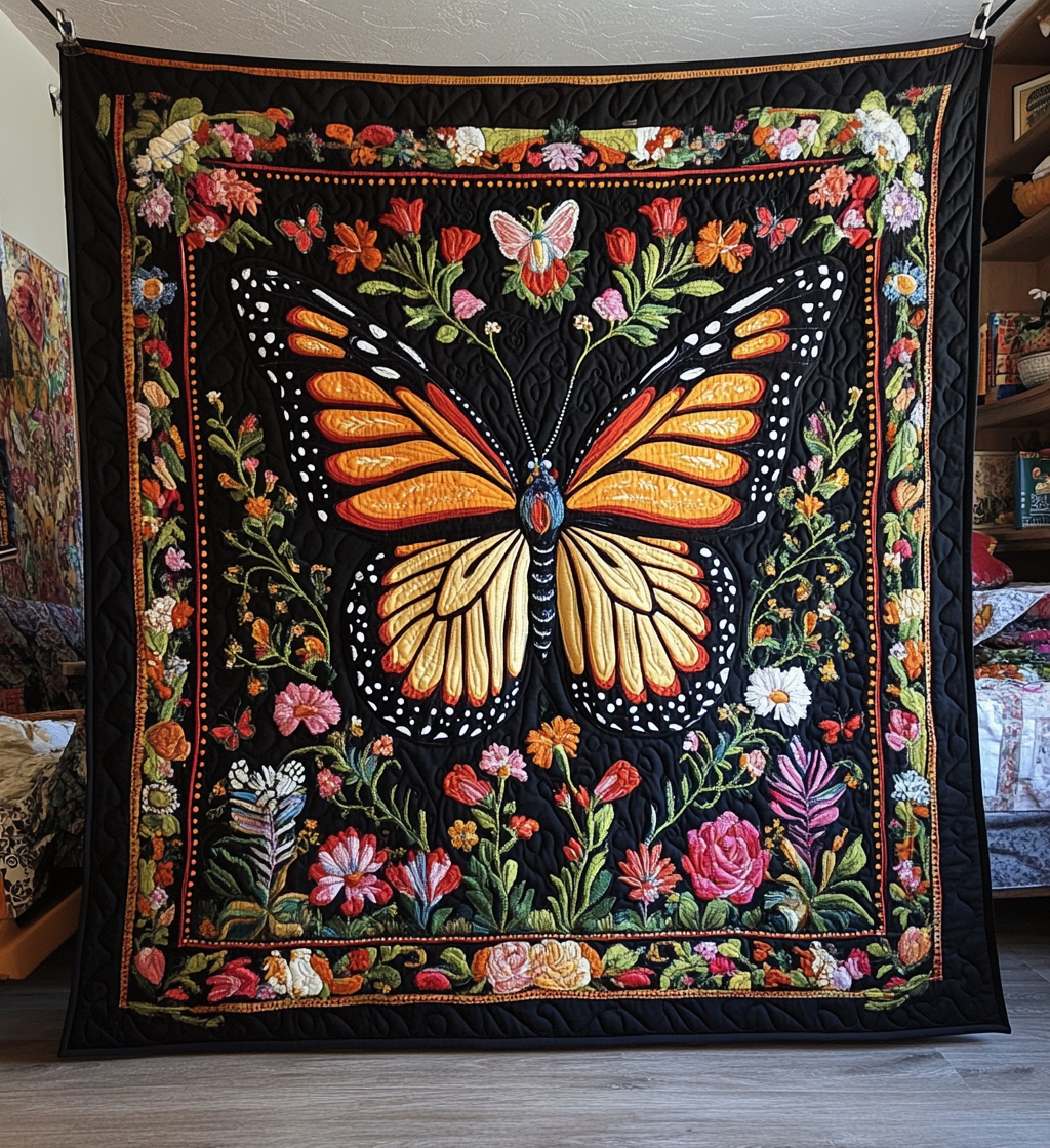 Monarchfalter Kunst Wandbehang