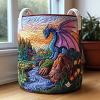 Lila Drache am Bach Wäschekorb