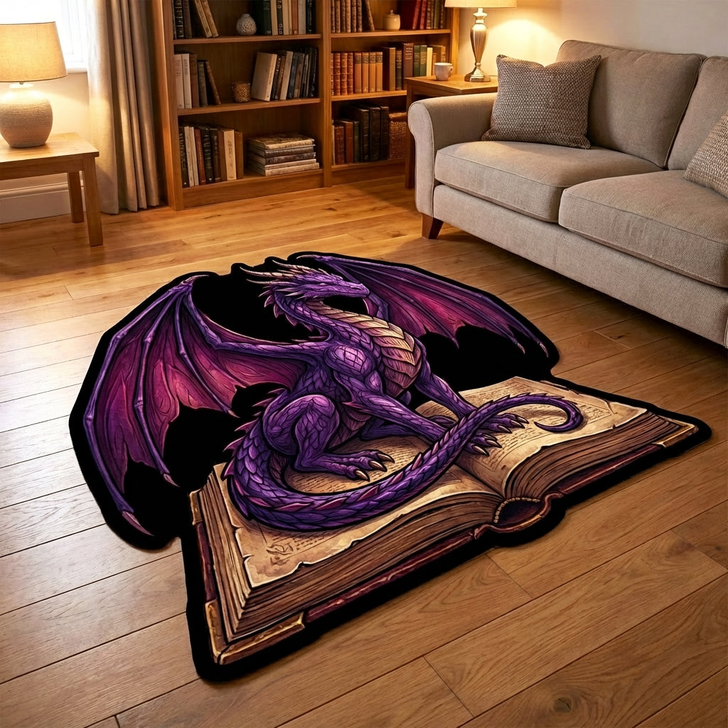Violetter Drache Mystikbuch Sonderform Decke