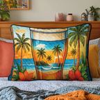 Tropenstrand Palmen Aloha Kissenbezug