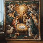 Weihnachtskrippe Heilige Nacht Decke