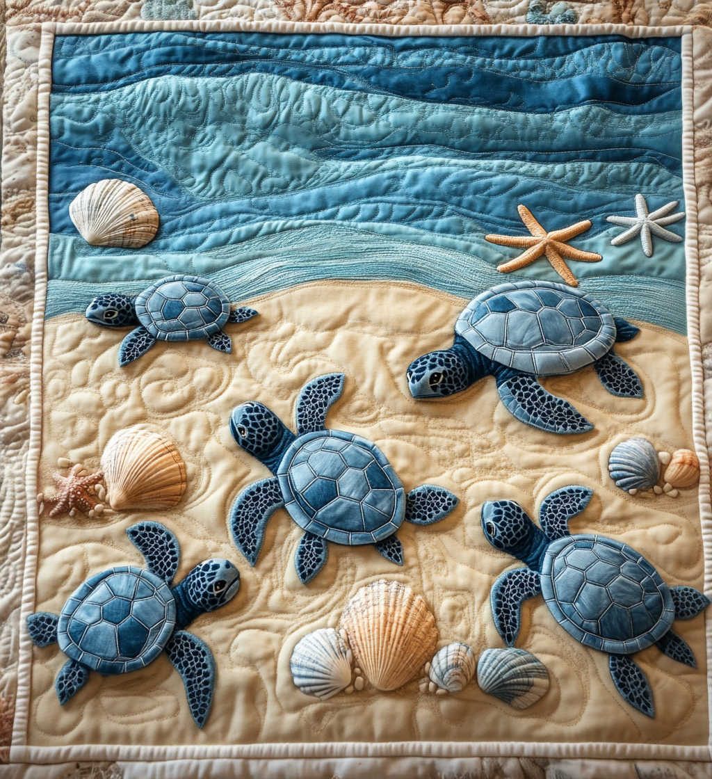 Meeresschildkröten Strandwellen Decke