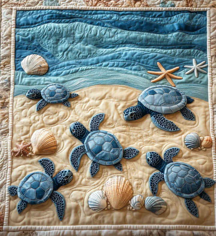 Meeresschildkröten Strandwellen Decke